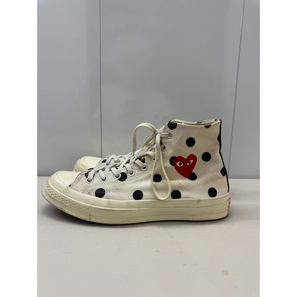 Comme des Garcons PLAY Converse Chuck 70 High Polka Dot White 157251C Mens 9 W11